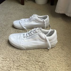 White Old Skool Vans